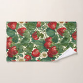 Botanische aardbeien bad handdoek (Handdoek)