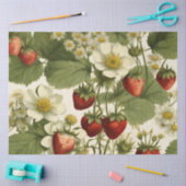 botanische aardbeienbloem tissuepapier (Craft)