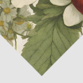 botanische aardbeienbloem tissuepapier (Detail)