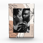 Botanische aardetoneelsplashes foto en naam (Voorkant)