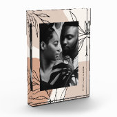 Botanische aardetoneelsplashes foto en naam (Links)