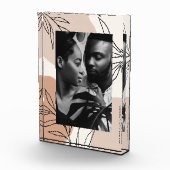 Botanische aardetoneelsplashes foto en naam (Rechts)