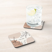 Botanische aardgesteente met naam bier onderzetter (Rechterzijde)