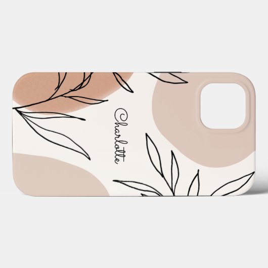 Botanische aardgesteente met naam Case-Mate iPhone case (Achterkant (horizontaal))