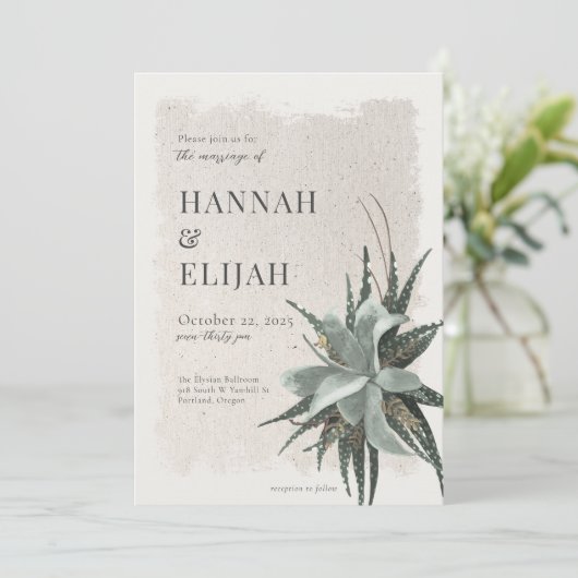 Botanische  aardtonen kaart (Staand voorkant)