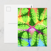 BOTANISCHE ABSTRACT BANANENBLADEREN BRIEFKAART (Voorkant / Achterkant)