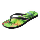 BOTANISCHE ABSTRACT BANANENBLADEREN  TEENSLIPPERS (Schuin)
