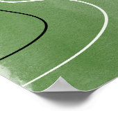 Botanische abstracte aardtoon poster (Hoek)