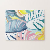 Botanische Abstracte Aquarel Kunst Legpuzzel (Horizontaal)