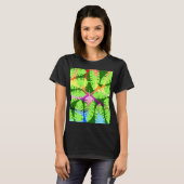 BOTANISCHE ABSTRACTE BANANEN VERLATEN T-Shirt (Voorkant volledig)