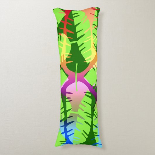 BOTANISCHE ABSTRACTE BANANENLEZINGEN LICHAAMSKUSSEN (Voorkant Verticaal)