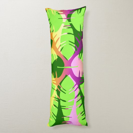 BOTANISCHE ABSTRACTE BANANENLEZINGEN LICHAAMSKUSSEN (Achterkant (Verticaal))