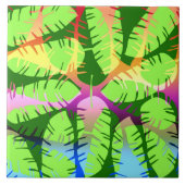 BOTANISCHE ABSTRACTE BANANENLEZINGEN TEGELTJE (Voorkant)