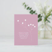 botanische abstracte boho chic bible quote notitie briefkaart (Staand voorkant)