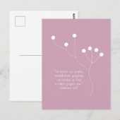 botanische abstracte boho chic bible quote notitie briefkaart (Voorkant / Achterkant)