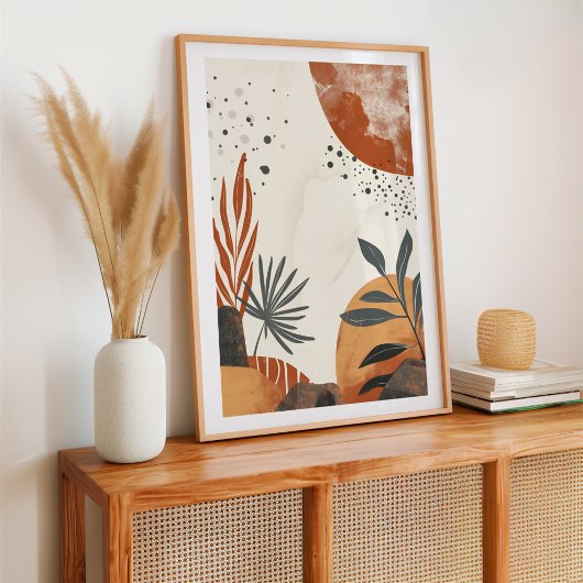 Botanische Abstracte Boho Poster