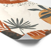 Botanische Abstracte Boho Poster (Hoek)