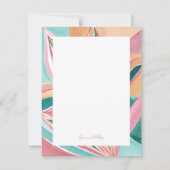 Botanische Abstracte, gepersonaliseerde flatbriefk Kaart (Voorkant)