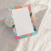 Botanische Abstracte, gepersonaliseerde flatbriefk Kaart