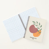 Botanische Abstracte terracotta Boh Notitieboek (Binnen)