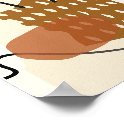 Botanische abstracts Minimale 02 #illustration Poster (Hoek)