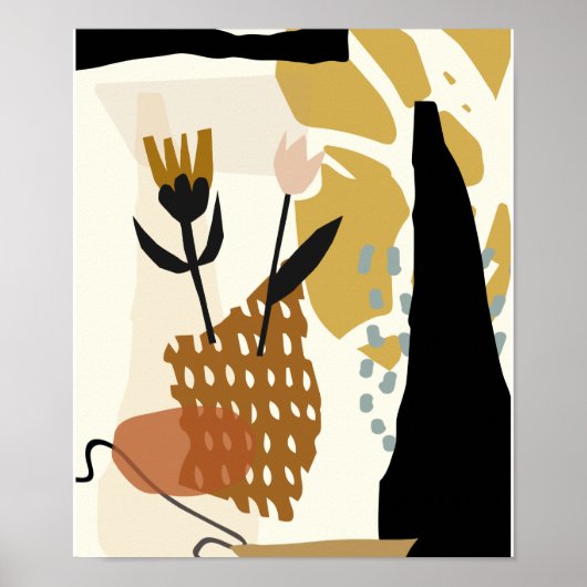 Botanische abstracts Minimale 02 #illustration Poster (Voorkant)