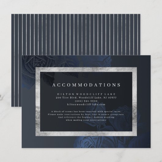 botanische accommodatie voor de roos van Luxe Informatiekaartje (Voorkant / Achterkant)