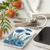 Botanische Acryl Sleutelhanger | Boho Natuur Liefh (Voorkant Rechts)