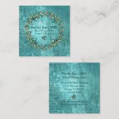 botanische adem vierkante visitekaartje (Voorkant / Achterkant)