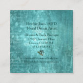 botanische adem vierkante visitekaartje (Achterkant)