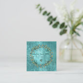 botanische adem vierkante visitekaartje (Staand voorkant)