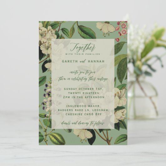 BOTANISCHE AFBEELDINGEN - SAGE KAART (Staand voorkant)