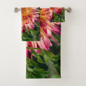 Botanische afdruk "Autumn Chrysanthemum" Bad Handdoek (Insitu)