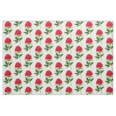  botanische afdruk, diepe rode pony stof (Fat Quarter)