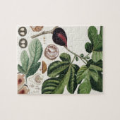 Botanische afdruk  figuren legpuzzel (Horizontaal)