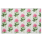 botanische afdruk, grote roze pony stof (Fat Quarter)