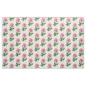 botanische afdruk, grote roze pony stof (Yard (91,4 cm))