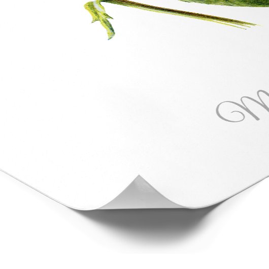  Botanische Afdruk Maréchal Niel Yellow Rose Poster (Hoek)