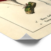 Botanische afdruk - Paddenstoelen en fungi Poster (Hoek)