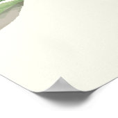 Botanische afdruk rode rozen poster (Hoek)