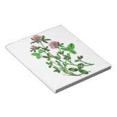  botanische afdruk van klaver notitieblok (Schuin)