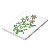  botanische afdruk van klaver notitieblok (Linkerzijde)