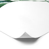 Botanische afdruk van PEONY origineel door Redoute Poster (Hoek)