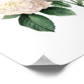 Botanische afdruk van ROZEN origineel door Redoute Poster (Hoek)