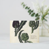  Botanische afdrukken van Artichoke Briefkaart (Staand voorkant)