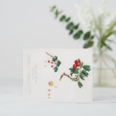 BOTANISCHE AFDRUKKING VAN HET BRIEFKAART VAN RODE  (Staand voorkant)