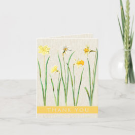 botanische affodil bedankkaart