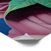 Botanische Afrikaanse prinsesportret Poster (Hoek)