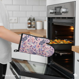 Botanische AI Art Oven Mitt voor Hedendaags Gebrui Ovenwant