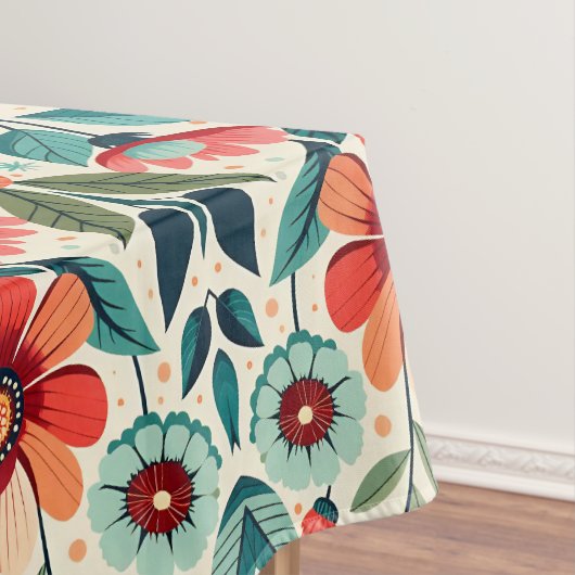 Botanische AI Floral Elegance tafelkleed (Voorbeeld)